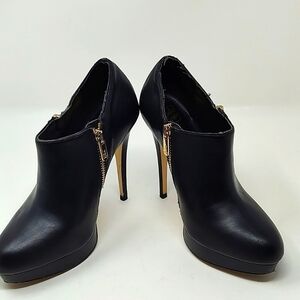 Sexy Black Platform Booties Size 6.5